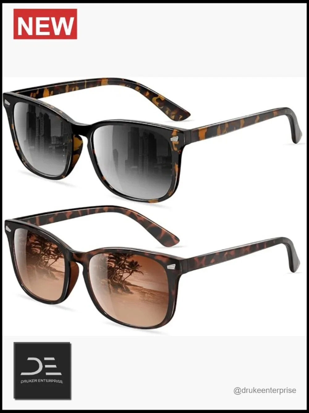 Polarized Sunglasses UV Protection Classic Rectangular Full Frame